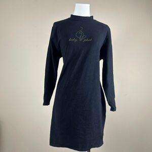 Y2K Mcbling BabyPhat Logo Sweatshirt Dress